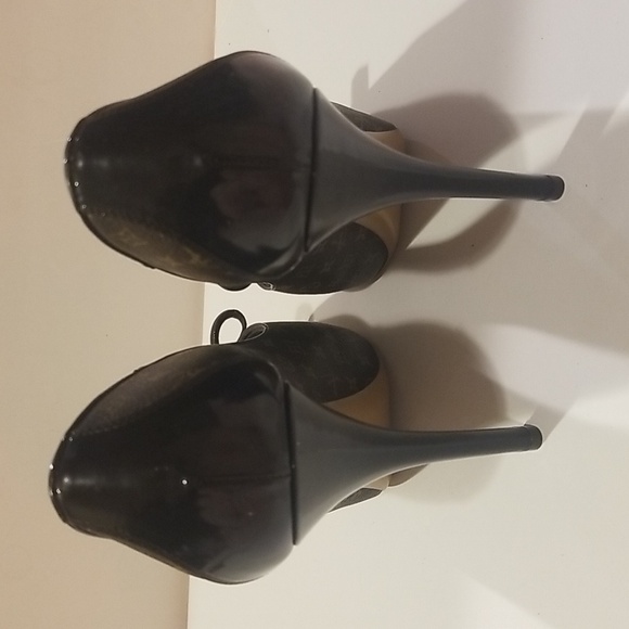 Louis Vuitton Monogram peep toe heels 39 - Picture 6 of 13